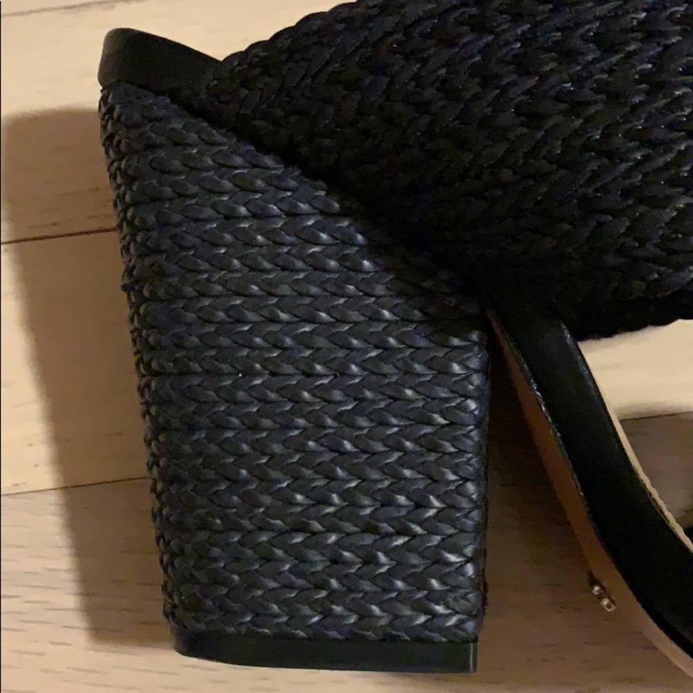 SCHUTZ Black Woven Heels - Picture 6 of 7